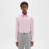 Theory Sylvain Shirt In Good Cotton In Cradle Pink