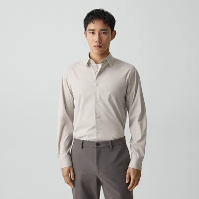 Theory Sylvain Shirt In Good Cotton In Neutral
