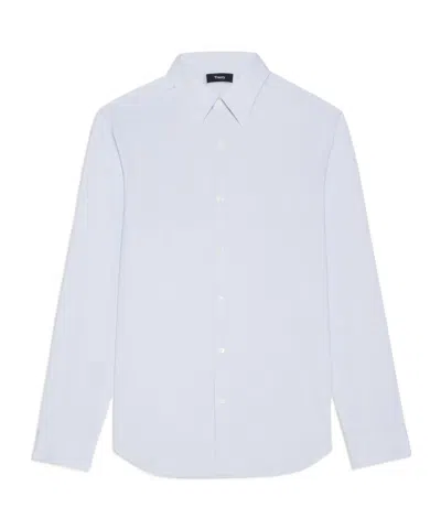 Theory Sylvain Shirt In Structure Knit In White