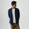 Theory Sylvain Shirt In Structure Twill In Blue