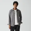 Theory Sylvain Shirt In Structure Twill In Gray