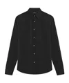 Theory Sylvain Structure Knit Shirt In Black