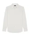 Theory Sylvain Long Sleeve Shirt In Fog