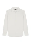 Theory Sylvain Long Sleeve Shirt In Grey