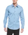 Theory Sylvain Wealth Woven Shirt In Blue