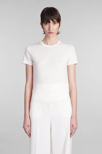 THEORY T-SHIRT IN BEIGE WOOL