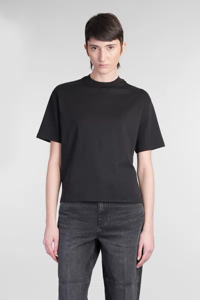 THEORY T-SHIRT IN BLACK COTTON