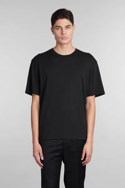THEORY T-SHIRT IN BLACK COTTON
