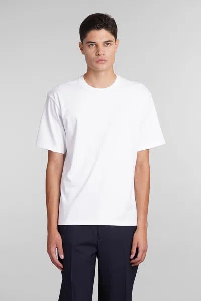 THEORY T-SHIRT IN WHITE COTTON