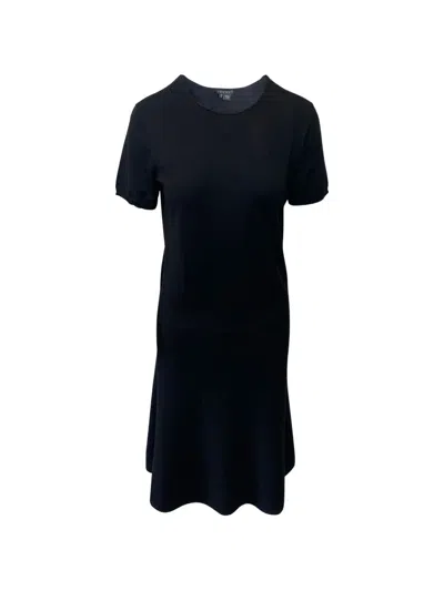 Pre-owned Theory T-shirt Midi Dress In Black