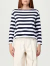 Theory Stripe Boat-neck Tee