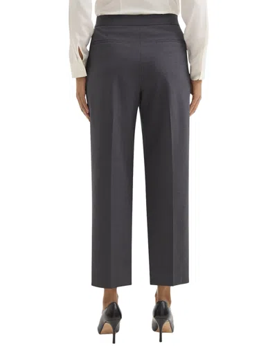 Theory Tab Pleated Pant In Gray