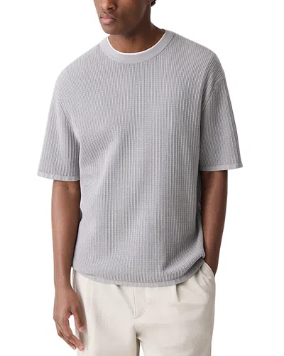 Theory Tactile Mesh Crewneck T-shirt In Multi