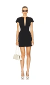 Theory Tailor Zip Mini Dress In Black