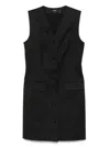 Theory Sleeveless Blazer With Dart Detailing And V-neckline