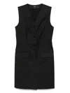 Theory Sleeveless Blazer With Dart Detailing And V-neckline