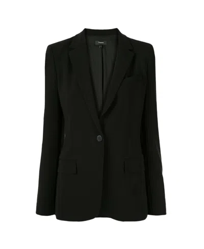 THEORY THEORY ADMIRAL CREPE STAPLE BLAZER
