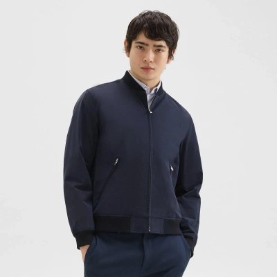 Theory Tir Bomber Jacket In Foundation Twill In Baltic