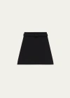 THEORY TAILORED CREPE A-LINE MINI SKIRT