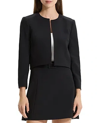 Theory Women's Tailored Open-front Jacket In Black