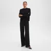 Theory Tailored Pant In Leopard Lace In Black