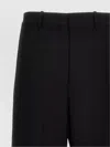 Theory Tailored Trousers With Straight Leg And Button Detail