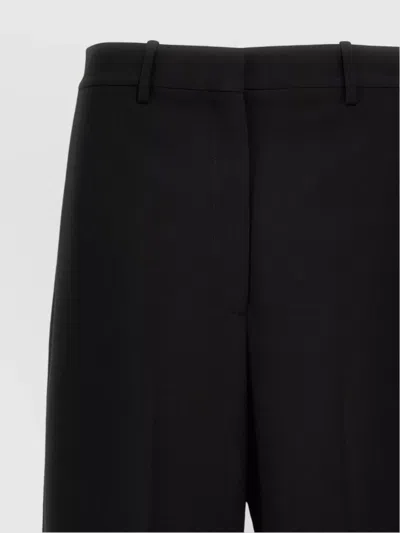 Theory Tailored Trousers With Straight Leg And Button Detail In Black