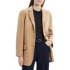 Theory Double-face Oversized Tailor Jacket In Brown