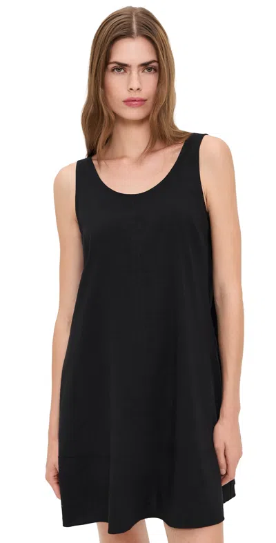 Theory Tank Flare Mini Dress Black