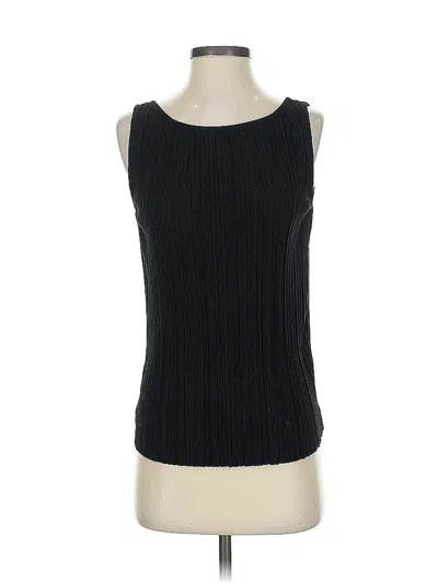 Pre-owned Theory Tank Top Black Boatneck Tops