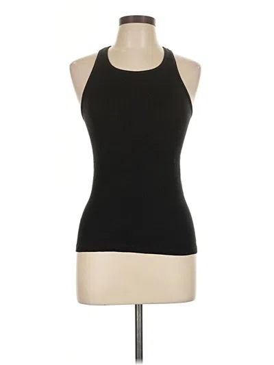 Pre-owned Theory Tank Top Black Halter Neckline Tops