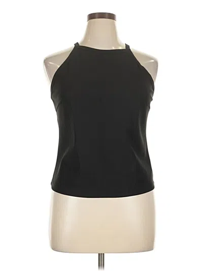 Pre-owned Theory Tank Top Black Halter Neckline Tops