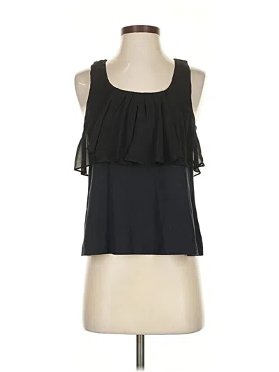 Pre-owned Theory Tank Top Black Halter Neckline Tops