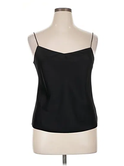 Pre-owned Theory Tank Top Black Strapless Neckline Tops