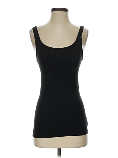 Pre-owned Theory Tank Top Black Strapless Neckline Tops