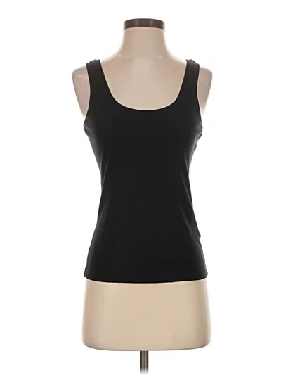 Pre-owned Theory Tank Top Black Strapless Neckline Tops