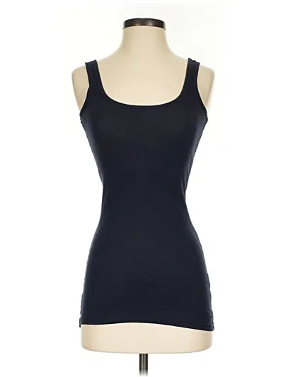 Pre-owned Theory Tank Top Black Strapless Neckline Tops