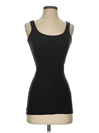 Pre-owned Theory Tank Top Black Strapless Neckline Tops