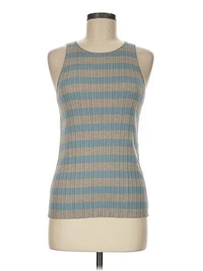 Theory Tank Top Blue Halter Neckline Tops
