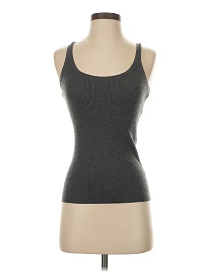 Pre-owned Theory Tank Top Gray Halter Neckline Tops
