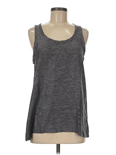 Pre-owned Theory Tank Top Gray Halter Neckline Tops