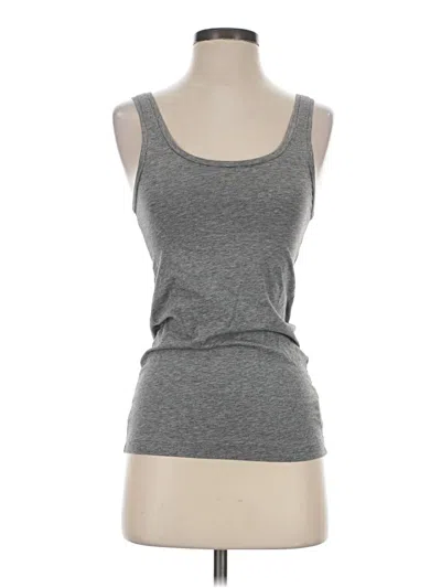Pre-owned Theory Tank Top Gray Strapless Neckline Tops