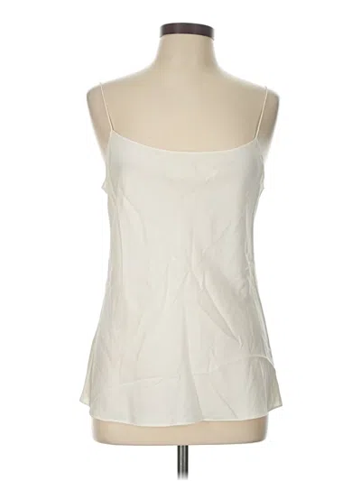 Pre-owned Theory Tank Top Ivory Strapless Neckline Tops