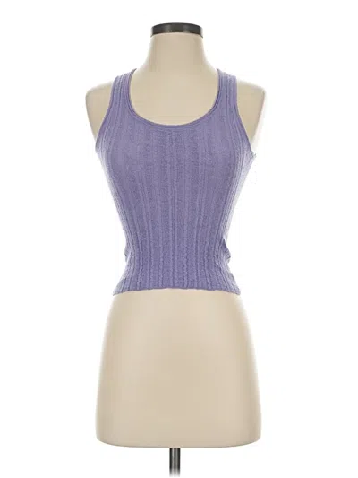 Pre-owned Theory Tank Top Purple Halter Neckline Tops