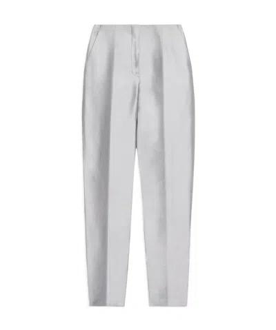 Theory Tapered Cropped Trousers In White