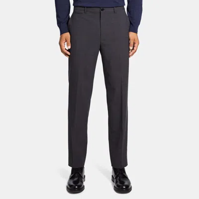 Theory Tapered Drawstring Pant In Stretch Cotton Flannel In Gray