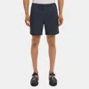 Theory Tapered Drawstring Short In Cotton Ottoman In Multi