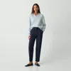 Theory Traceable Wool Slim Straight-leg Trousers In Nocturne Navy