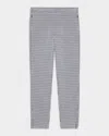 Theory Tapered High-rise Pants In Fog Multi