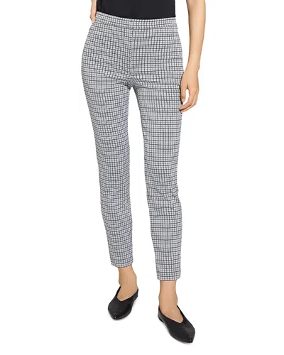 THEORY TAPERED HIGH-WAIST PANT IN CONTRAST MULTI